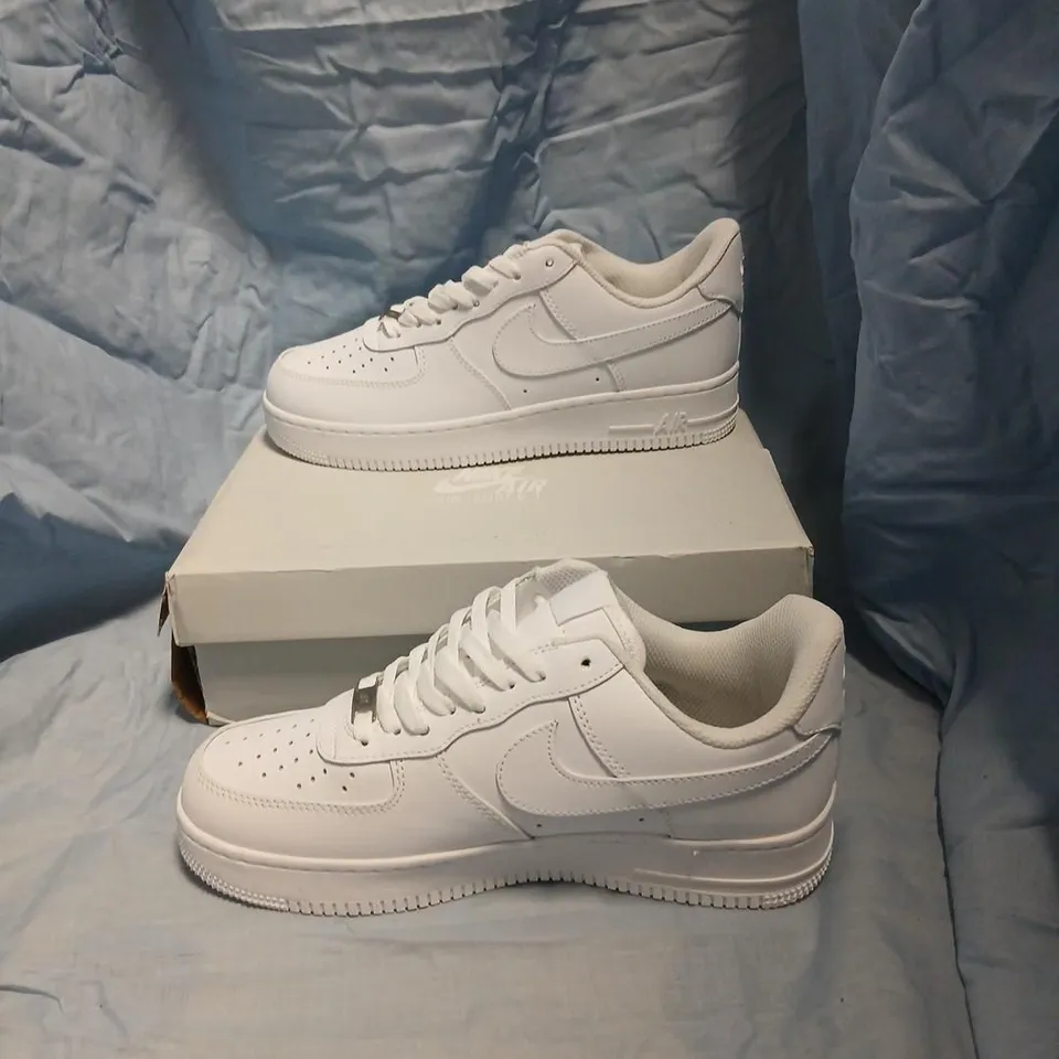 NIKE AIR FORCE 1 '07 WHITE SNEAKERS – UK 8.5 (US 9.5)