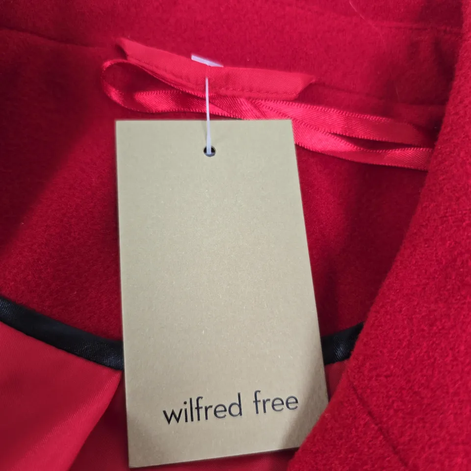 WILFRED FREE RED COAT – WOMEN’S, UK SIZE S, 100% POLYESTER