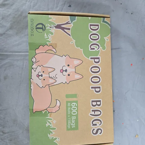 DOG POOP BAGS – 600 BAGS (40 ROLLS X 15 BAGS EACH) 