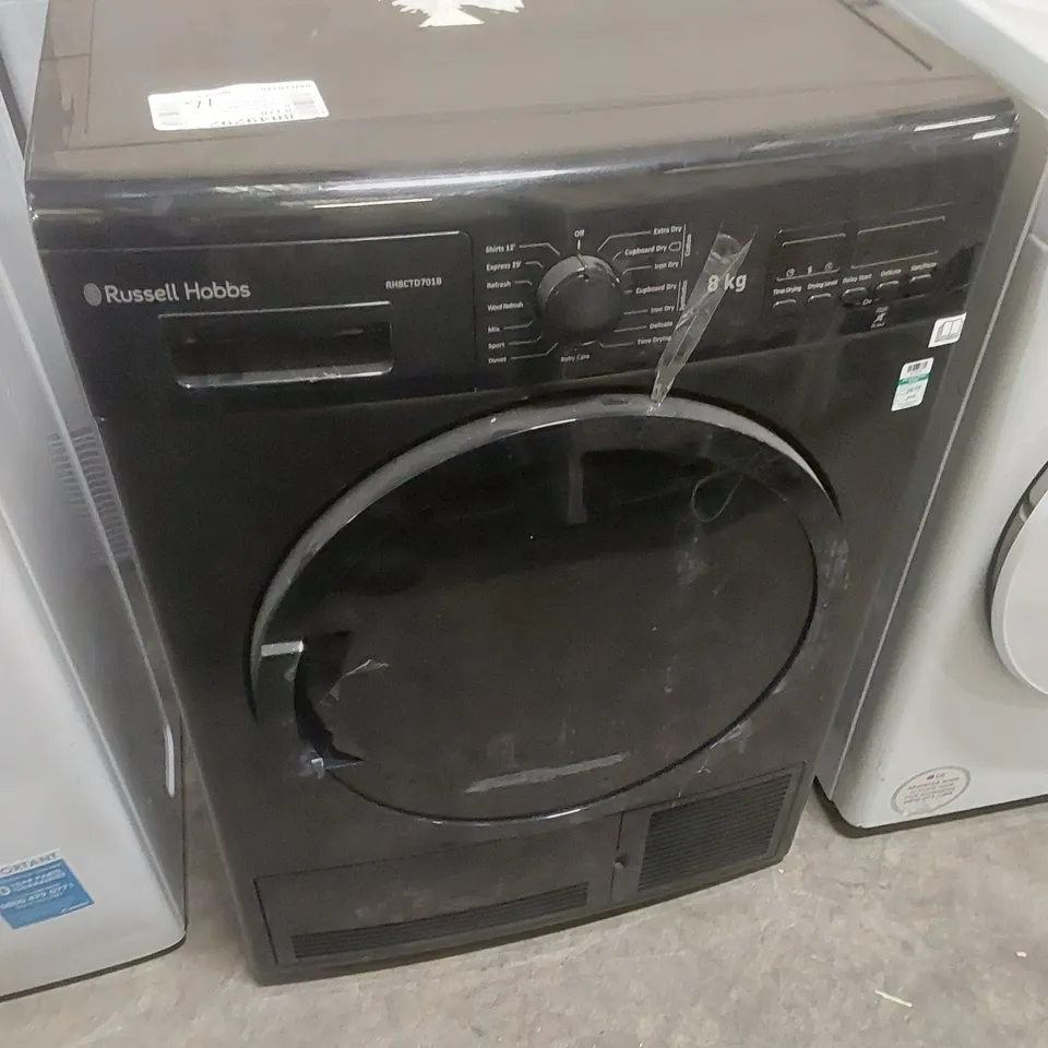 RUSSELL HOBBS RH8CTD701B FREESTANDING CONDENSER DRYER - UNPROCESSED RAW RETURN