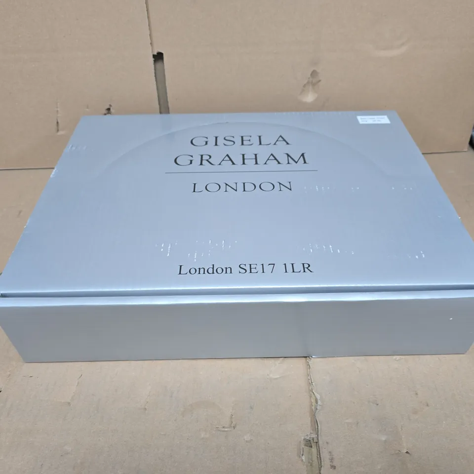 GISELA GRAHAM LONDON DECORATIVE RIBBON ROLLS – BOXED SET OF 24, 63MM X 3M, SILVER