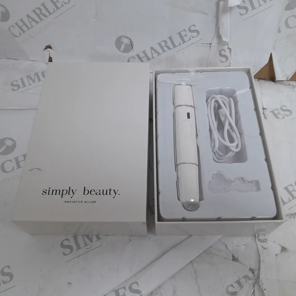 BOXED SIMPLY BEAUTY 2 IN 1 SUPER SMOOTH FACE & BROWS HAIR REMOVER, WHITE