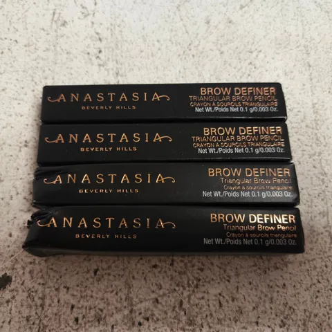 4 ANASTASIA BEVERLY HILLS BROW DEFINER MINIS (2 X SOFT BROWN, 2 X DARK BROWN)