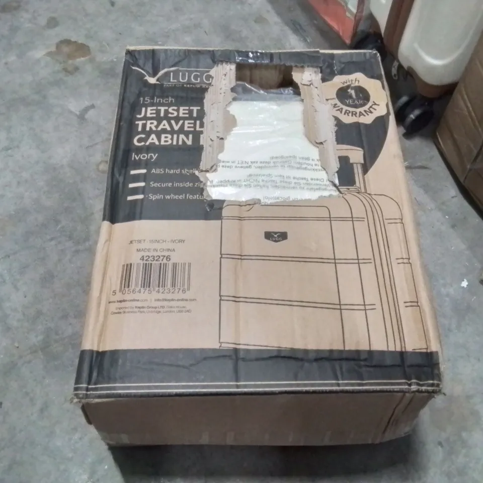 BOXED LUGG - 15INCH JETSET TRAVEL CABIN  IVORY 