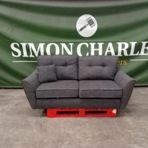 HALSTOW 2 SEATER FABRIC SOFA - CHARCOAL