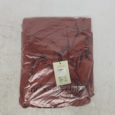 BAGGED NOBODY'S CHILD KOURTNEY MIDI DRESS IN BROWN SIZE UK 10