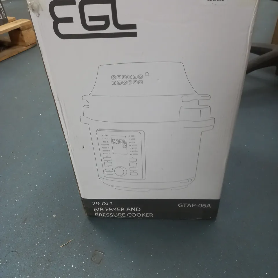 BOXED EGL 29-IN-1 AIR FRYER & PRESSURE COOKER 