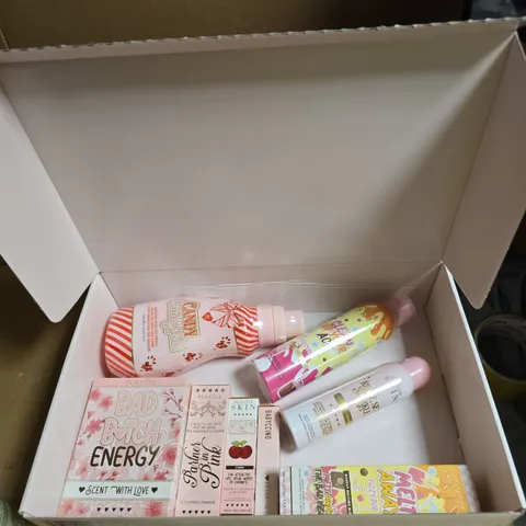 PLOUISE BEAUTY GIFT BOX TO INCLUDE SCULPTING PRIMER, MAKE-UP MELTING MIST AND CANDY CLEANSE BATH SOAK