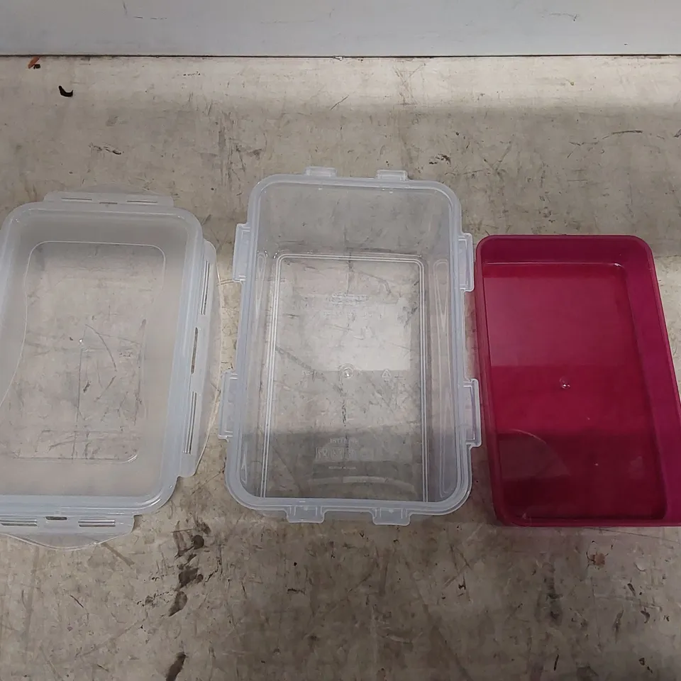 BOXED SET OF 4 LOCK & LOCK 1.4L CONTAINERS - PINK (1 BOX)