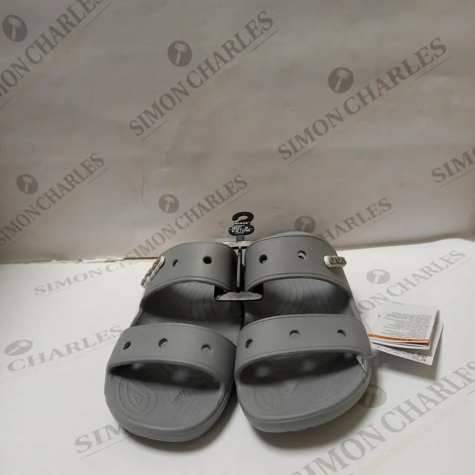 GREY CLASSIC CROCS SADALS SIZE 7