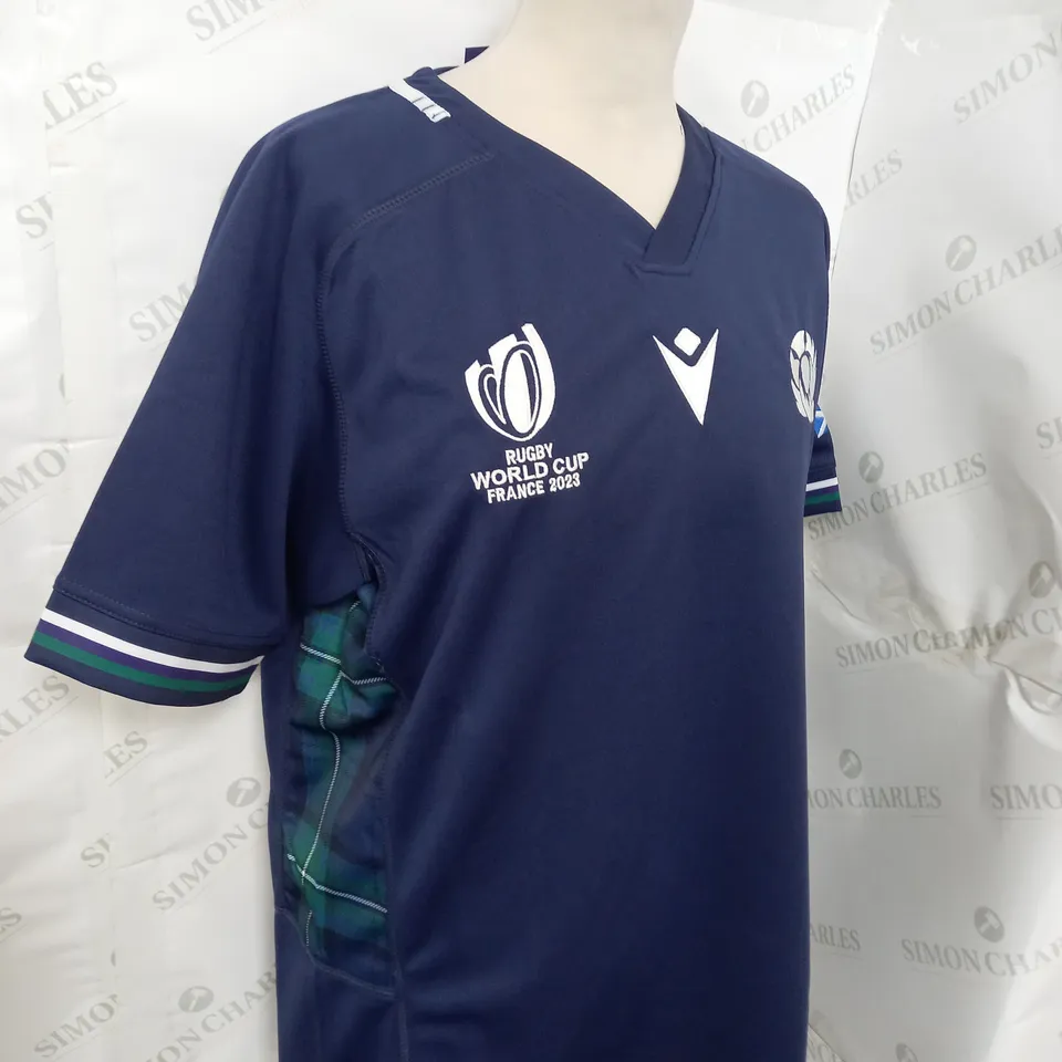 SCOTLAND HOME RUGBY JERSEY SIZE M - RUGBY WORLD CUP