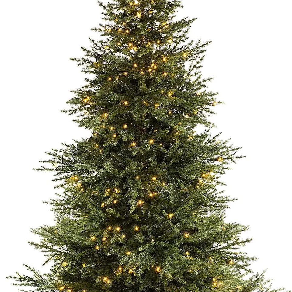 BOXED 7 FOOT WERCHRISTMAS PRE-LIT TRADITIONAL FIR MULTI-FUNCTION CHRISTMAS TREE 450 CHASING WARM LED - COLLECTION ONLY