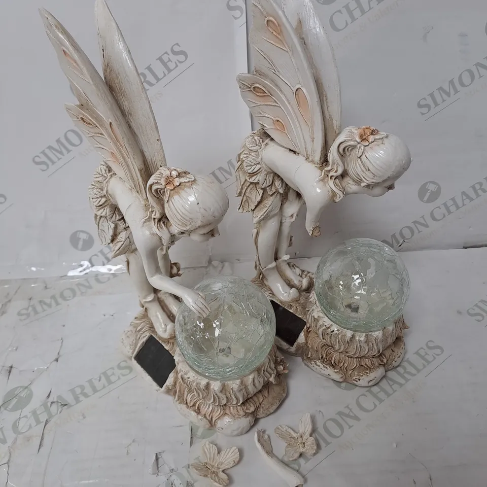 BOXED GARDEN REFLECTIONS SET OF 2 SOLAR FAIRIES