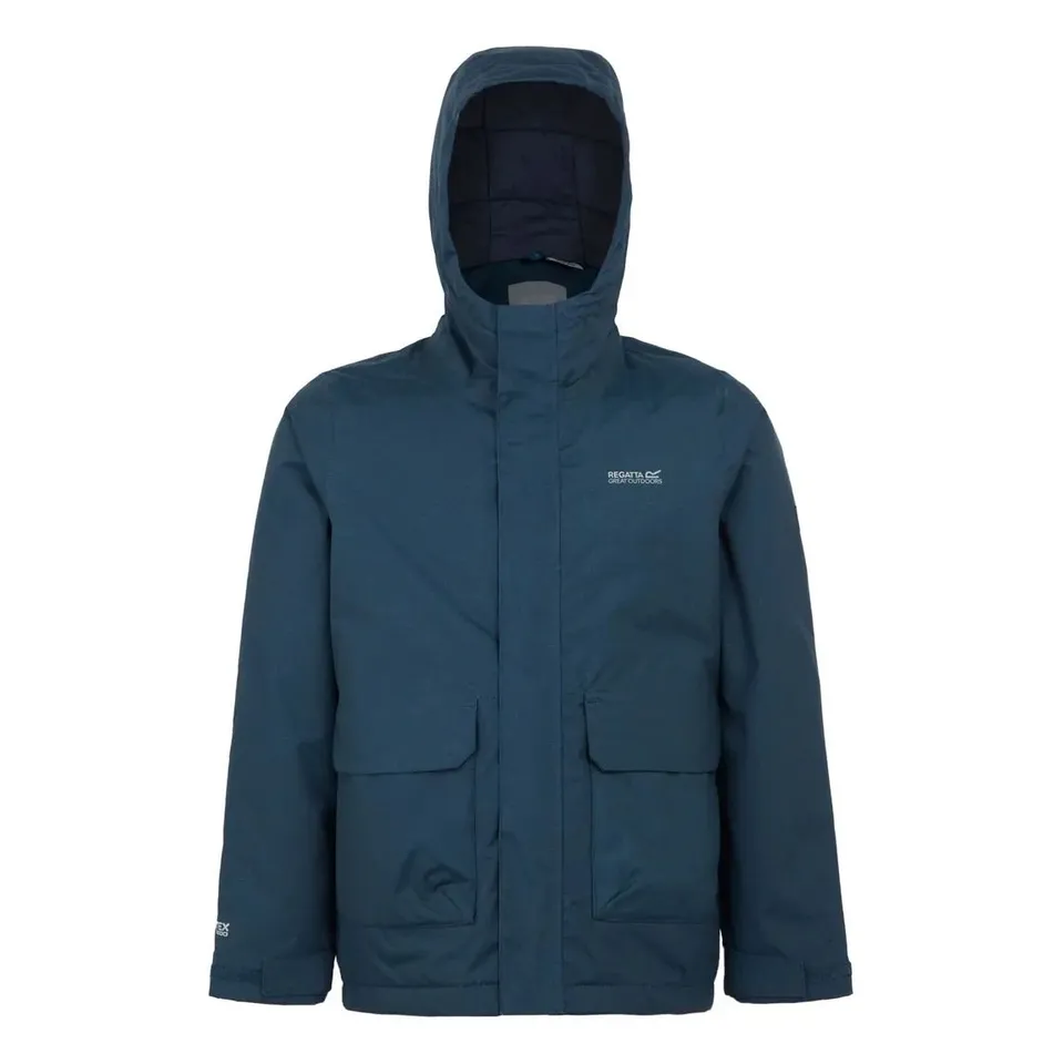 BRAND NEW REGATTA KIDS EZDALE WATERPROOF JACKET IN MOONLIGHT DENIM SIZE UK 15-16 YEARS