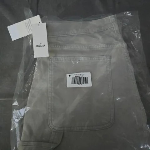 HOLLISTER MEN'S GREY PANTS, UK 32 (32W X 34L)