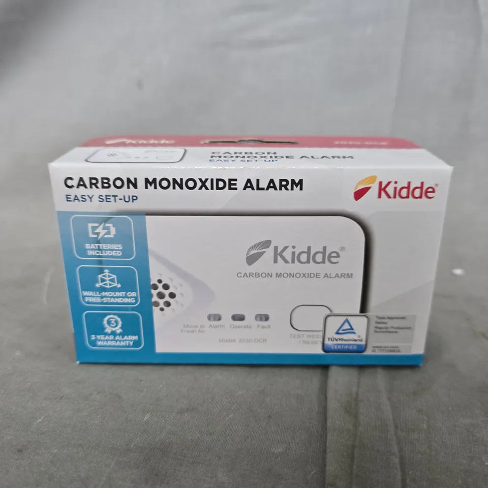 KIDDE CARBON MONOXIDE ALARM – BOXED