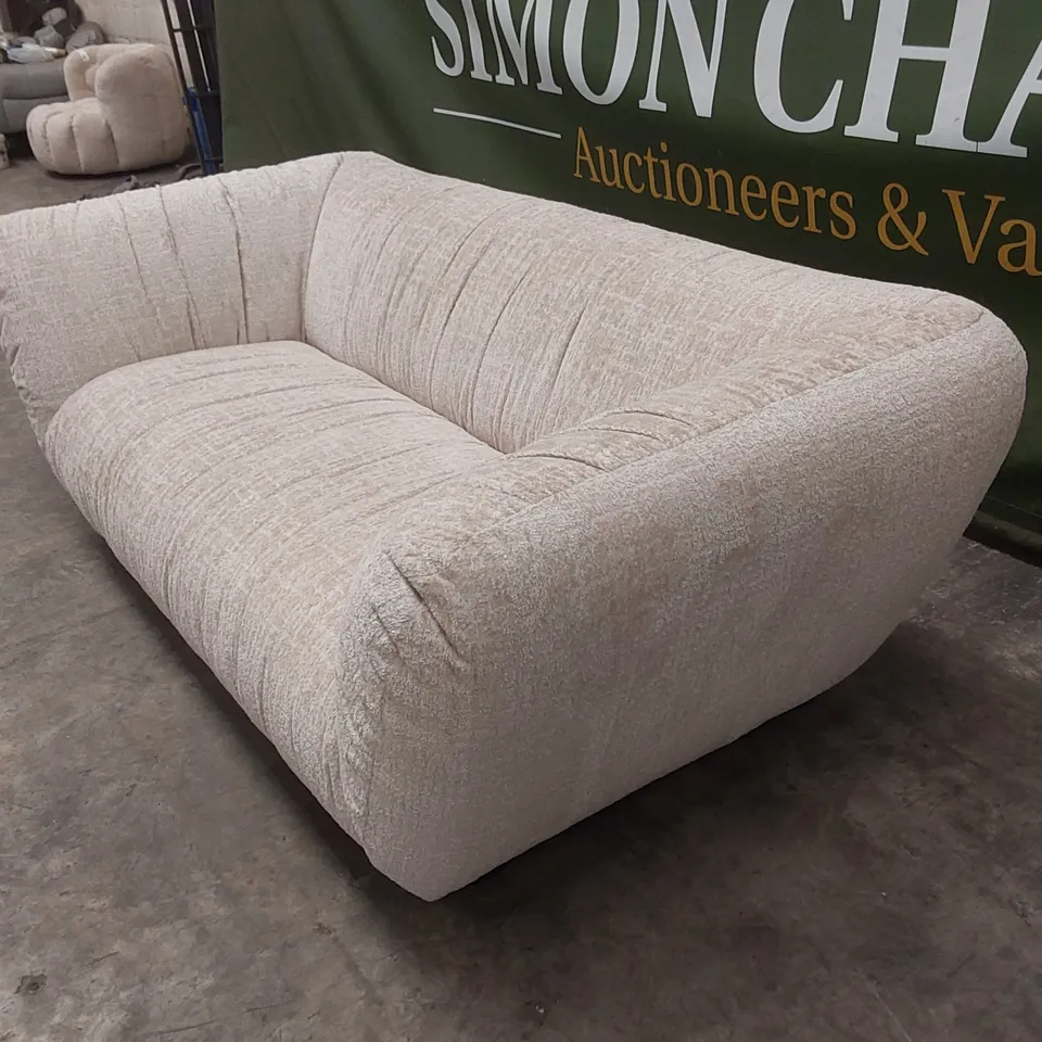 QUALITY DESIGNER ROCHE 3 SEATER OMBRA SAND FABRIC