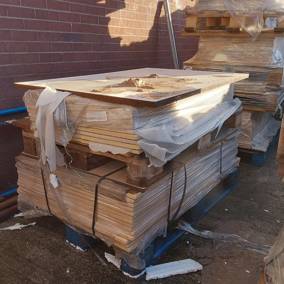 PALLET OF APPROXIMATELY KINNAIRD BEECH KITCHENS/BEDROOM REPLACEMENT CABINET DOOR/DRAWER/END PANELS IN ASSORTED SIZES TO INCLUDE;