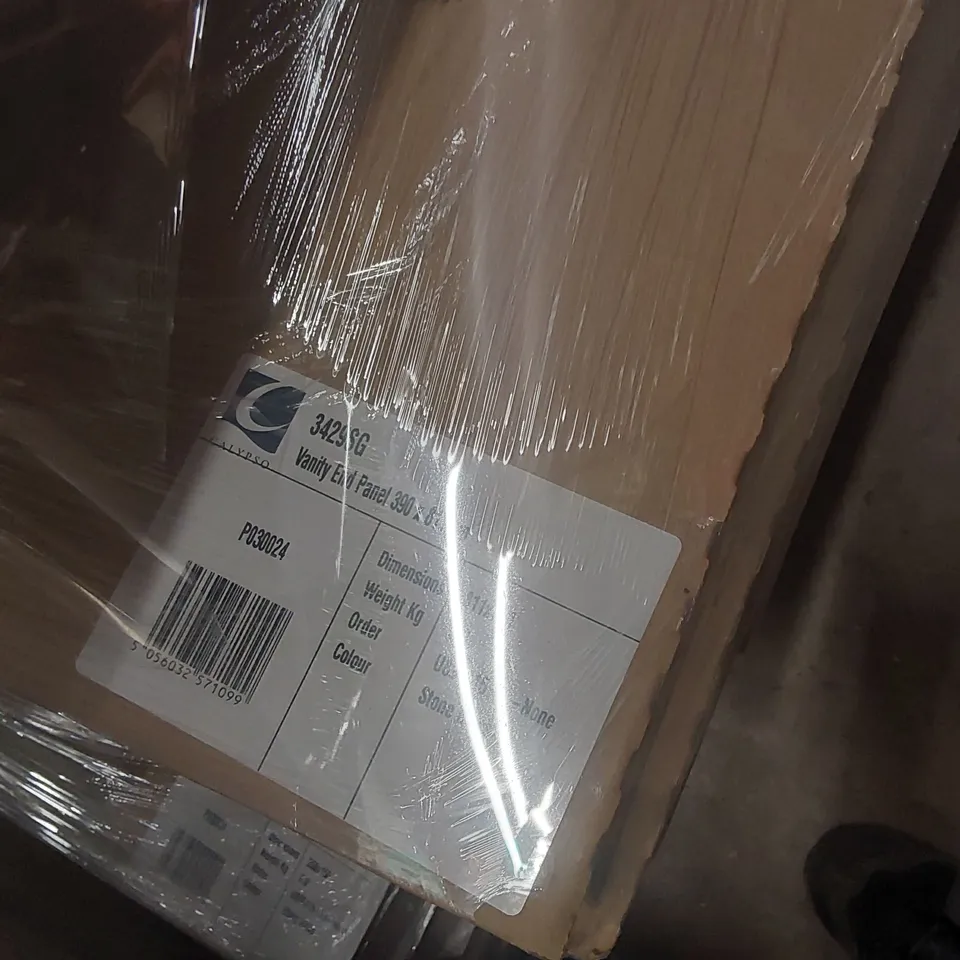 PALLET CONTAINING A LARGE QUANTITY OF ASSORTED BATHROOM FURNITURE PANELS INCLUDING: VANITY END PANELS, WC BLANKING PANEL ECT