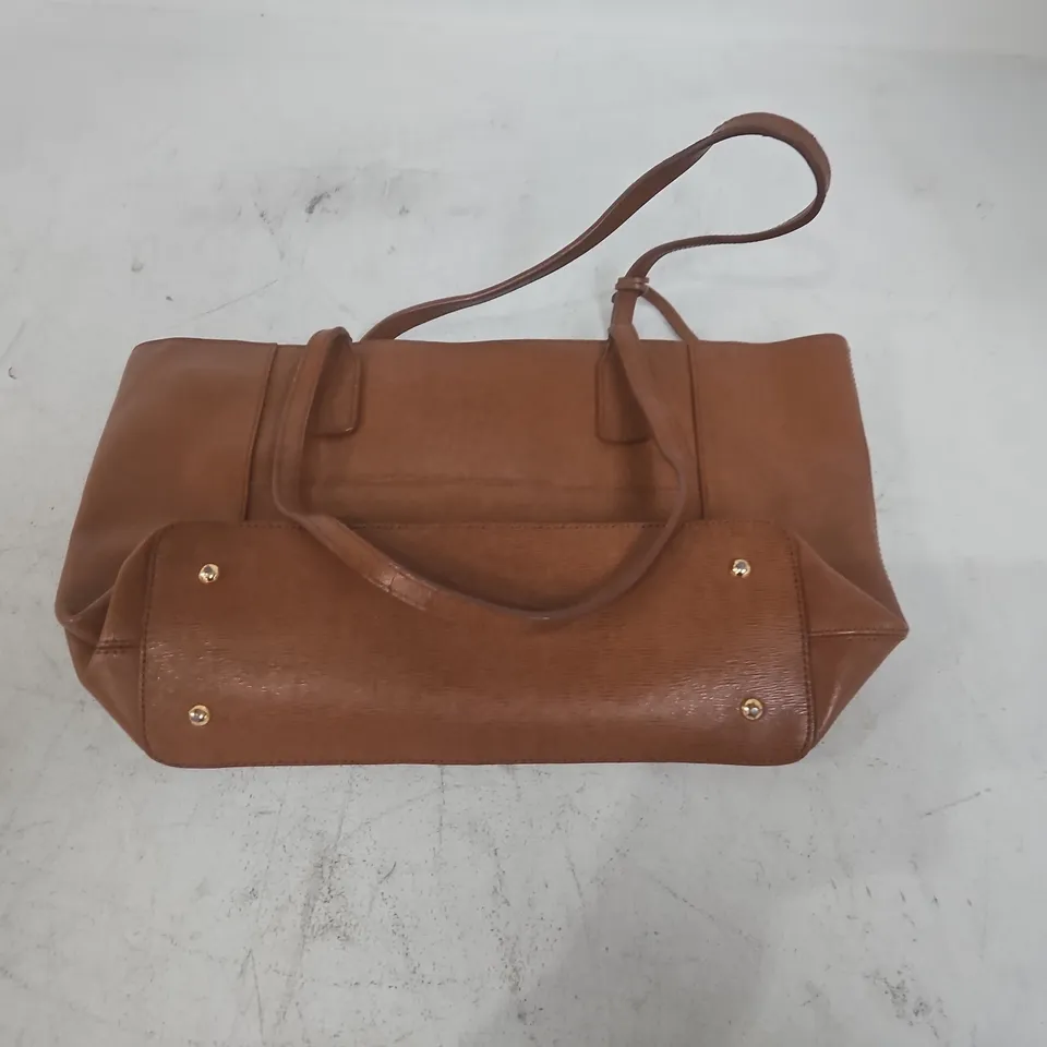 RALPH LAUREN BROWN HANDBAG WITH DUST BAG