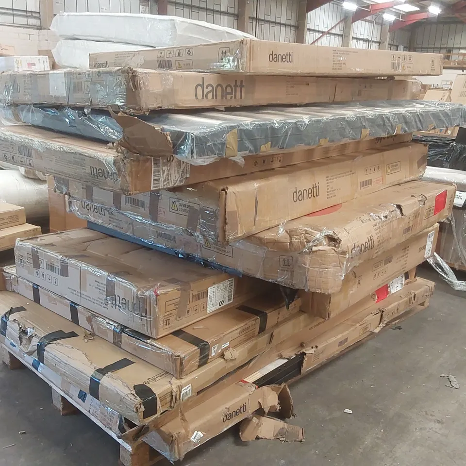 PALLET CONTAINING A LARGE QUANTITY OF ASSORTED DANETTI FURNITURE PARTS