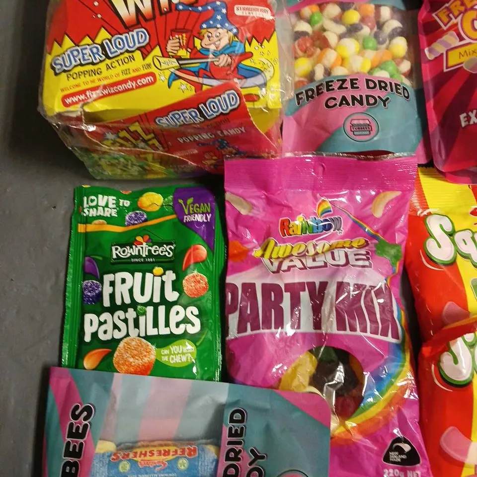 LOT OF 11 ASSORTED PACKS OF SWEETS