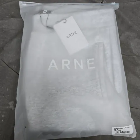 BAGGED ARNE RELAXED FIT JOGGERS IN MARL GREY - MEDIUM