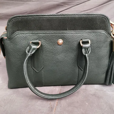PAUL COSTELLOE MEDIUM LEATHER GRAB BAG IN GREEN