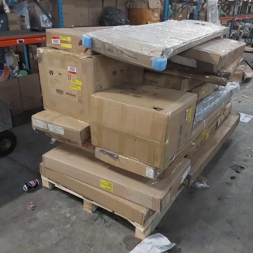 PALLET TO CONTAIN A LARGE ASSORTMENT OF FURNITURE PARTS 