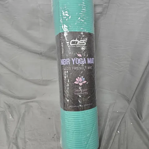 NBR YOGA MAT – ECO FRIENDLY, 183 CM X 61 CM X 10 MM (TURQUOISE)