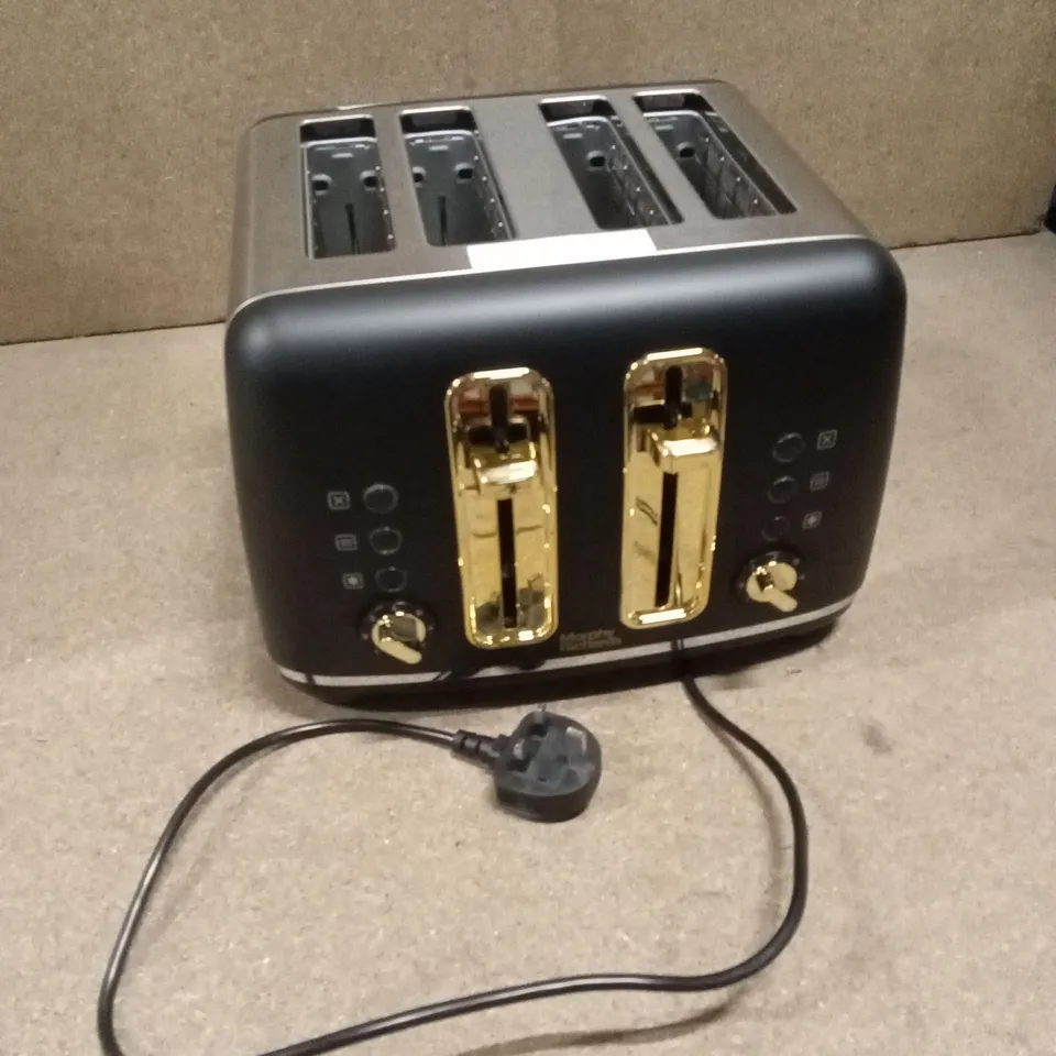 BOXED MORPHY RICHARDS 4-SLICE TOASTER - ACCENTS BLACK