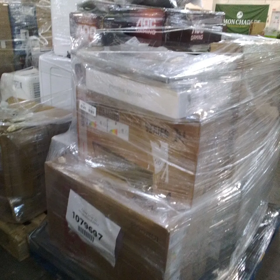 PALLET OF APPROXIMATELY 15 UNPROCESSED RAW RETURN MONITORS;