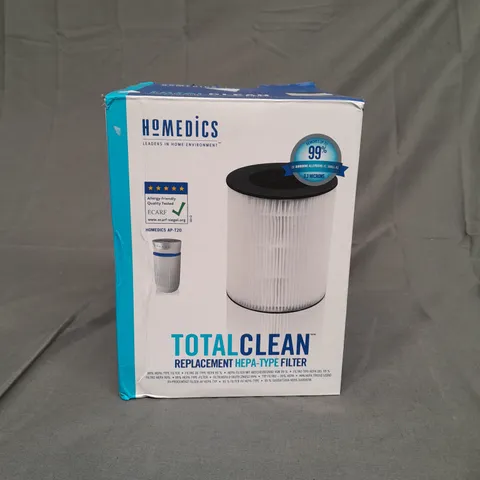 BOXED HOMEDICS TOTAL CLEAN REPLACEMENT HEPA TYPE FILTER