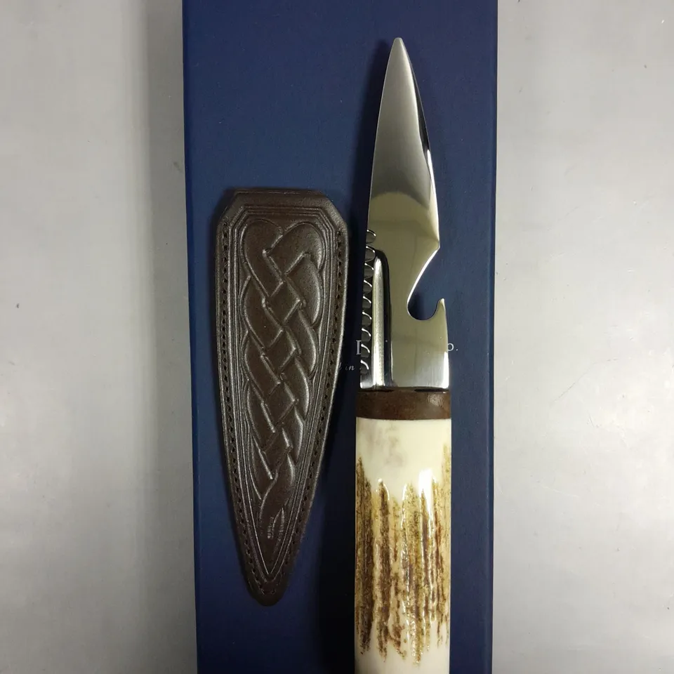 BOXED SGIAN DUBH CO KNIFE WITH SHEATH