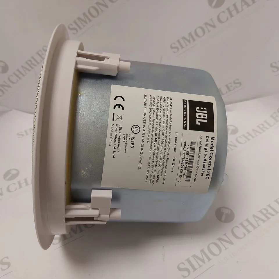 JBL CONTROL 26C CEILING LOUDSPEAKER - WHITE