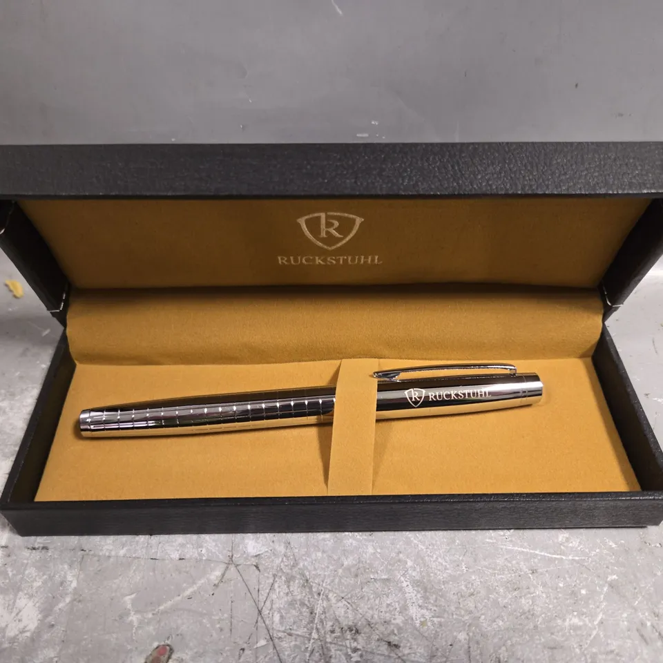 RUCKSTUHL STAINLESS STEEL LUXURY PEN IN GIFT BOX