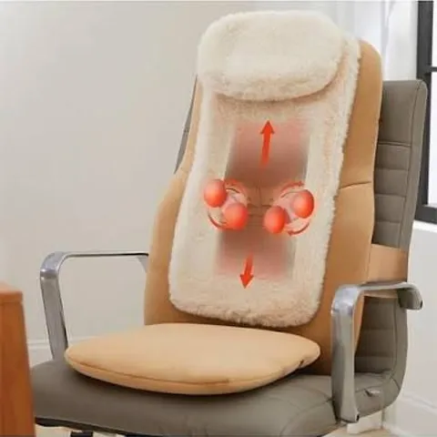 SHARPER IMAGE MASSAGER SEAT TOPPER 4-NODE SHIATSU REALTOUCH WITH HEAT LUXE