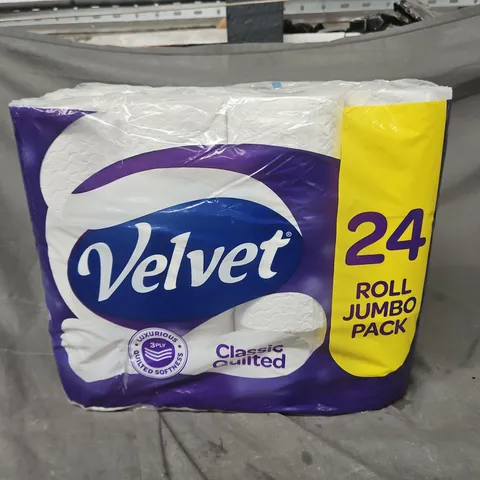 VELVET 24 JUMBO PACK TOILET ROLL 3 PLY