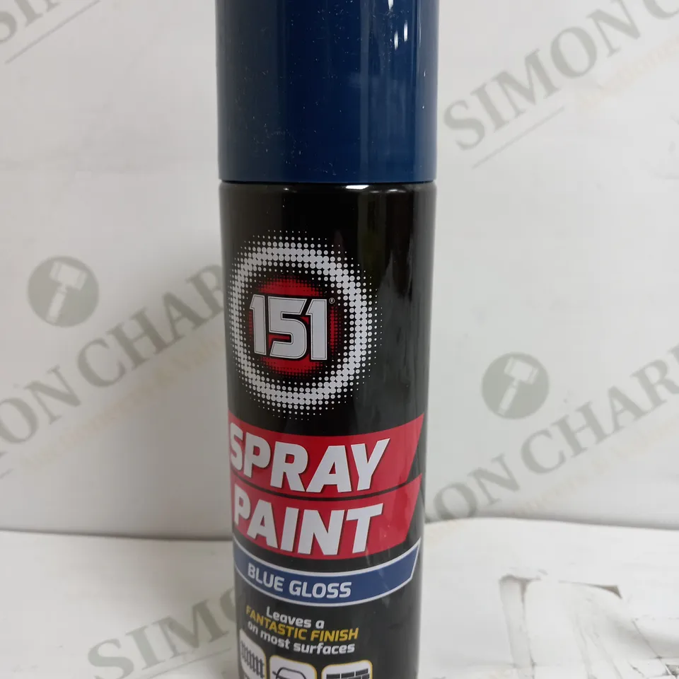 BOX OF 12 X 151 BLUE GLOSS SPRAY PAINT