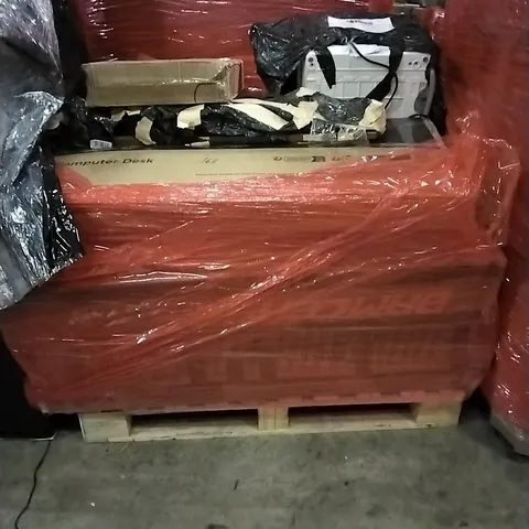 PALLET OF HOUSEHOLD ITEMS TO INCLUDE COMPUTER DESK, PORTABLE DISHWASHER, FOLDABLE PLAY MAT AND OTHER ASSORTED ITEMS...