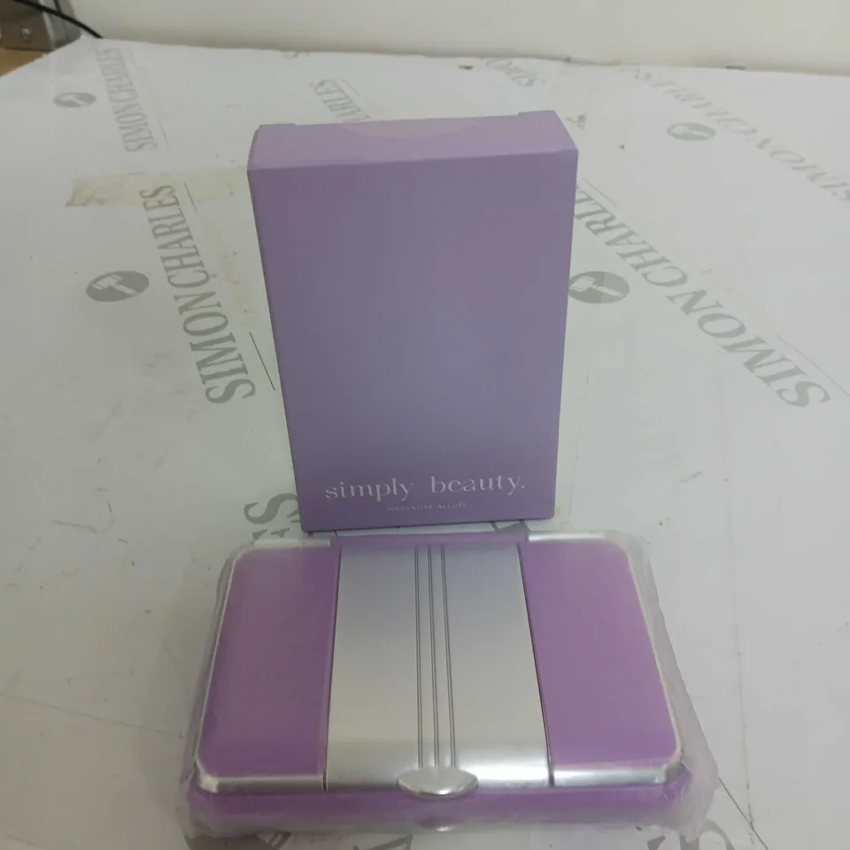 SET OF 2 SIMPLY BEAUTY 7X MAGNIFICATION MIRROR WITH LED, TWEEZERS & CRYSTAL NAIL FILE