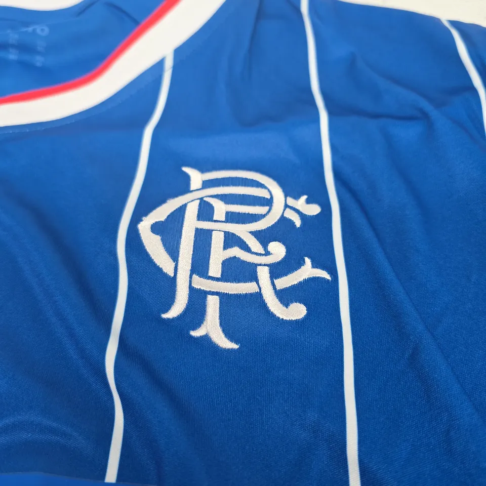 RANGERS FC UMBRO UNIBET AWAY SHIRT - BLUE WITH PINSTRIPES, UK 5XL