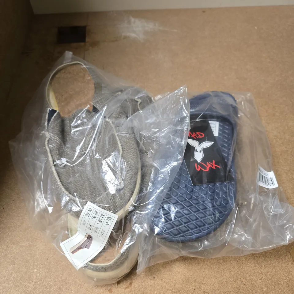 APPROXIMATELY 10 ASSORTED PAIRS OF FOOTWEAR PRODUCTS IN VARIOUS STYLES & SIZES 