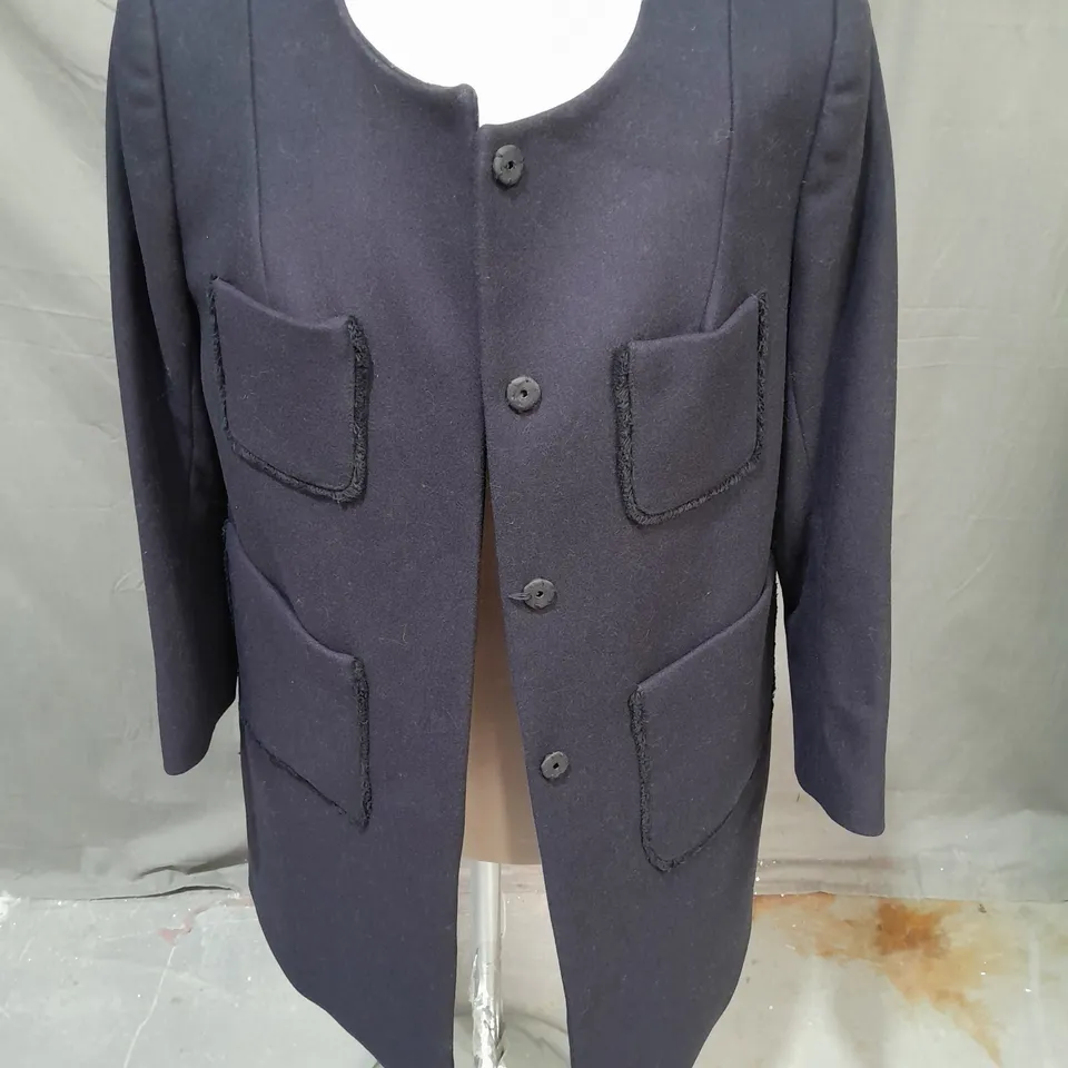 TAA JARMON WOOL BLEND WOMENS JACKET IN NAVY SIZE 40