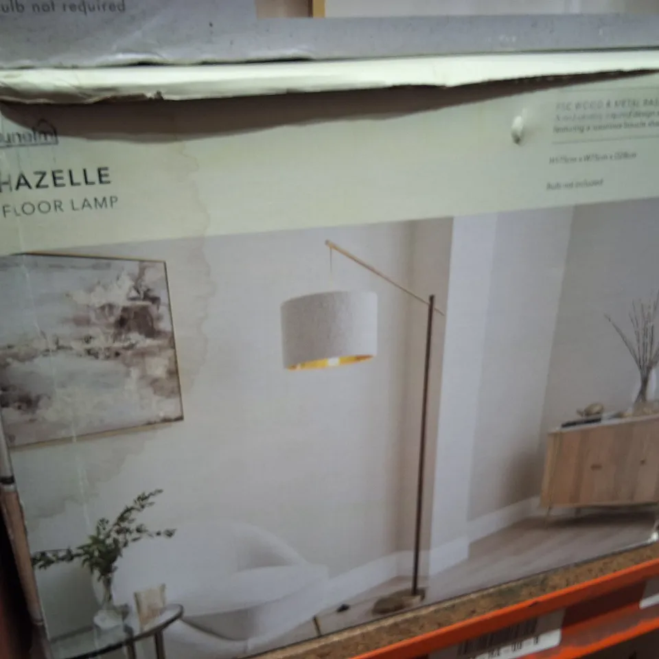 BOXED HAZELLE FLOOR LAMP