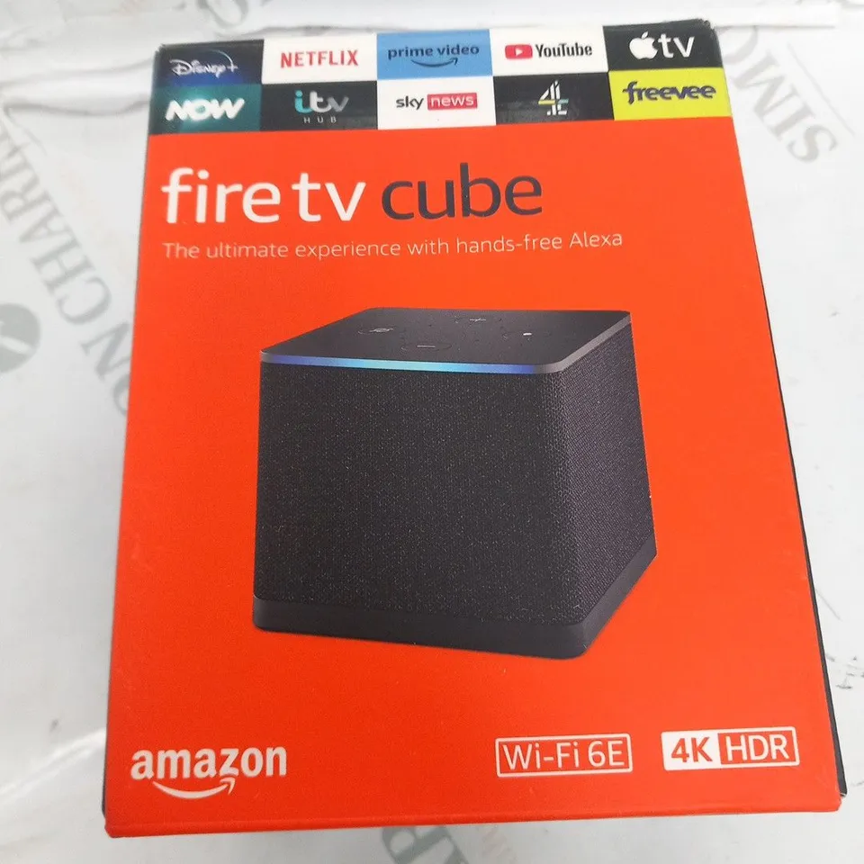 BOXED AMAZON FIRE TV CUBE 