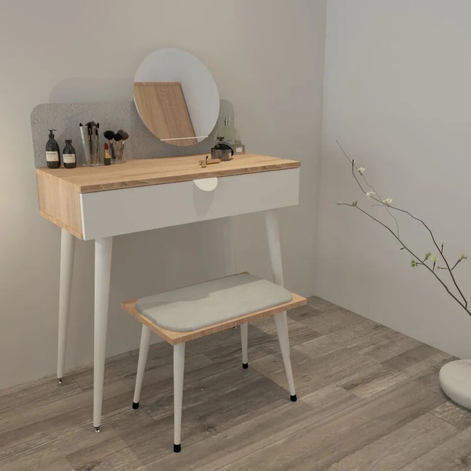 TORVER DRESSING TABLE SET WITH MIRROR 