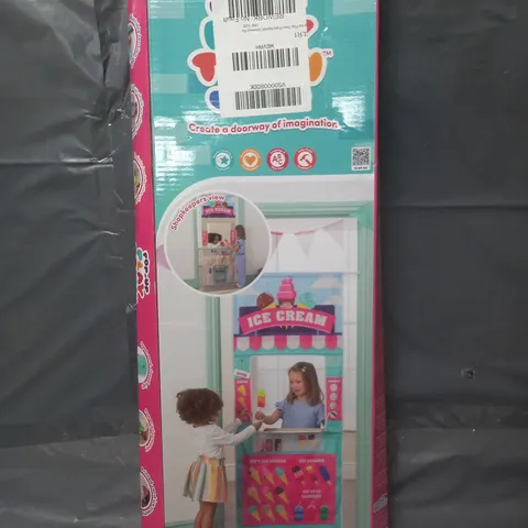 POP UP PLAY TOWN FOOD MARKET DOORWAY ROLE PLAY CURTAIN