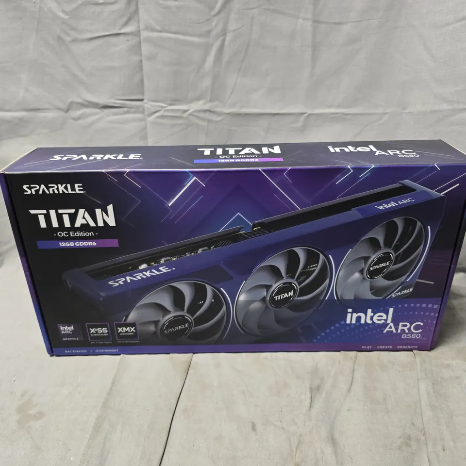 BOXED AND SEALED SPARKLE TITAN OC EDITION INTEK ARC B580