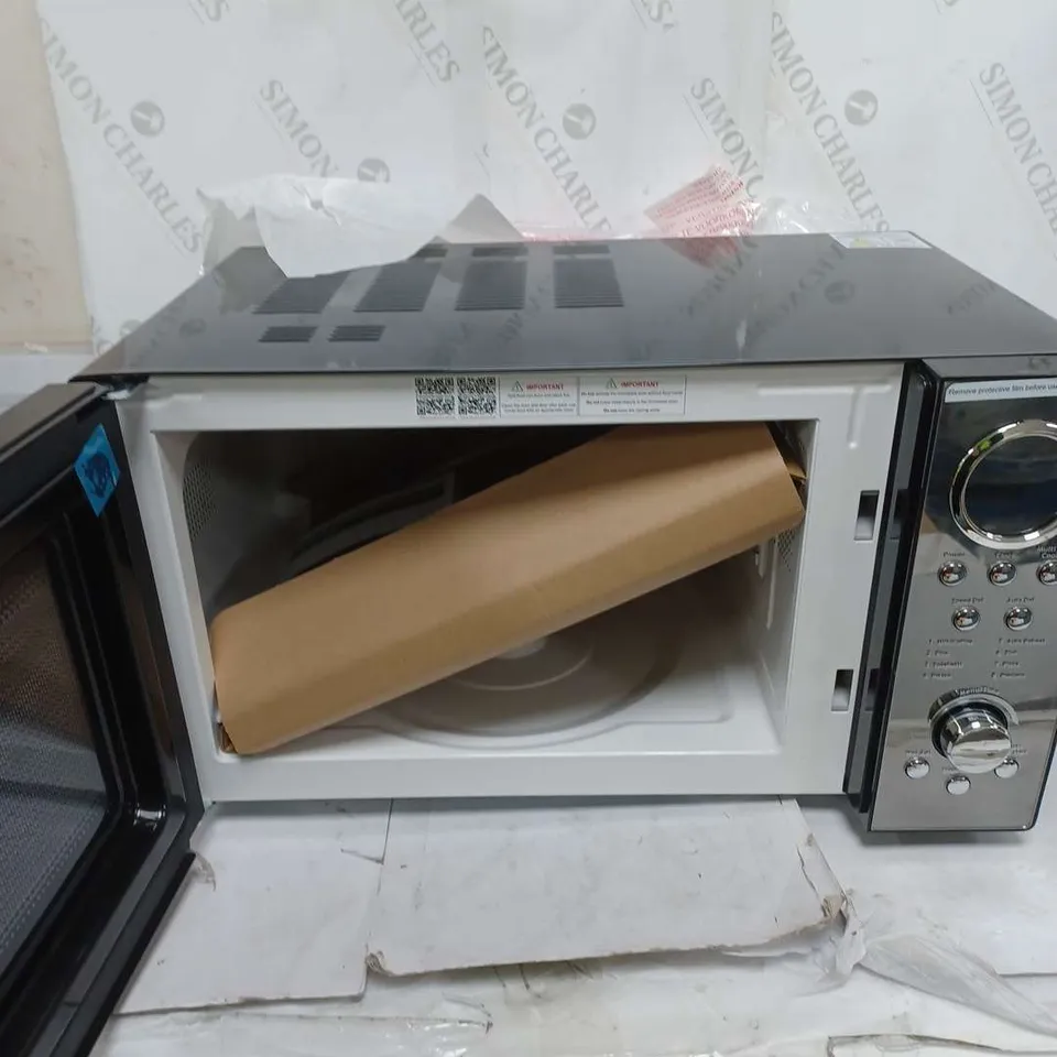 BOXED MORPHY RICHARDS 23 LITRES 900W DIGITAL BLACK MICROWAVE 